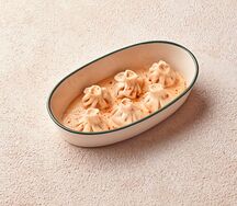 Мини хинкали с курицей и креветкой